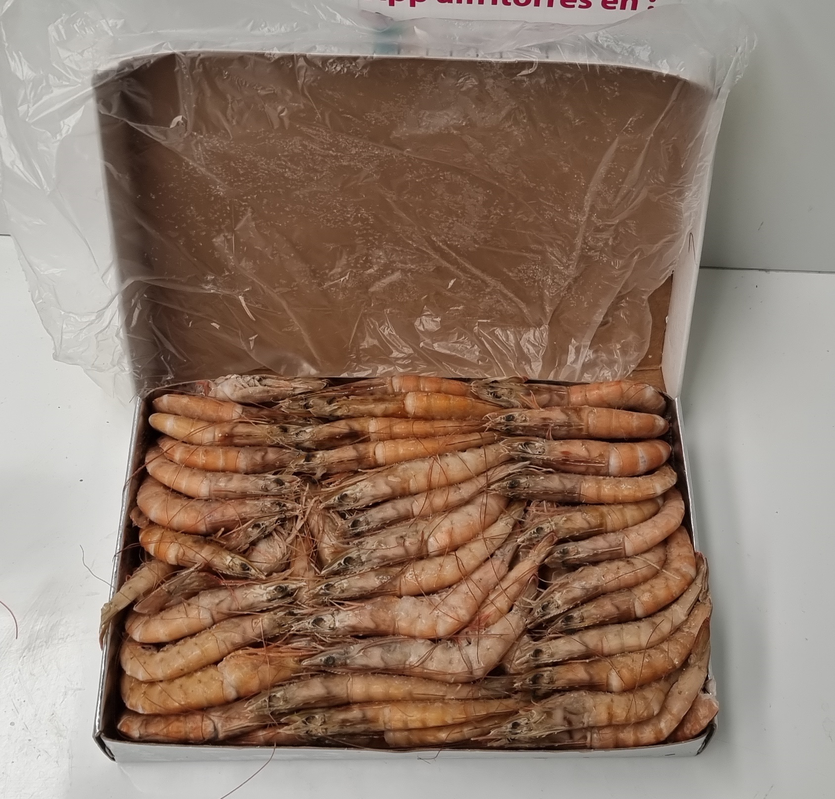 Langostino congelado calibre grande barco Peixemar
